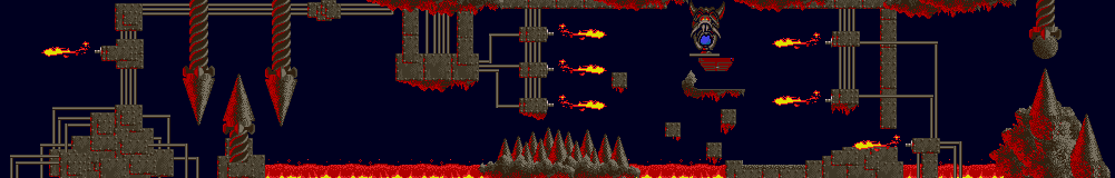 Carte complète (plan vu de loin) du niveau 5 - 04 : SUNSOFT SPECIAL 4