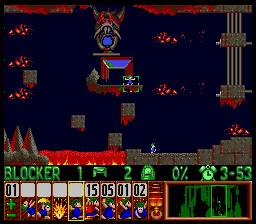 Lemmings Super nintendo : La soluce du niveau 5 - 04 : SUNSOFT SPECIAL 4