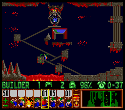 Lemmings Super nintendo : La soluce du niveau 5 - 04 : SUNSOFT SPECIAL 4