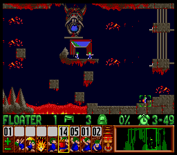 Lemmings Super nintendo : La soluce du niveau 5 - 04 : SUNSOFT SPECIAL 4
