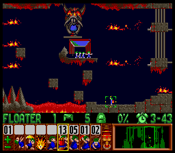 Lemmings Super nintendo : La soluce du niveau 5 - 04 : SUNSOFT SPECIAL 4