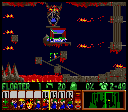 Lemmings Super nintendo : La soluce du niveau 5 - 04 : SUNSOFT SPECIAL 4
