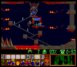 Lemmings Super nintendo : La soluce du niveau 5 - 04 : SUNSOFT SPECIAL 4