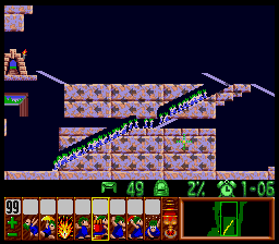 Lemmings Super nintendo : La soluce du niveau 5 - 05 : SUNSOFT SPECIAL 5