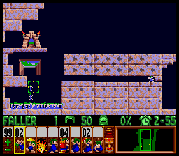 Lemmings Super nintendo : La soluce du niveau 5 - 05 : SUNSOFT SPECIAL 5