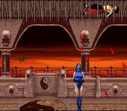 Mortal Kombat 2 sur Snes : Les niveaux où l'on combat : Kombat Tomb special fatality