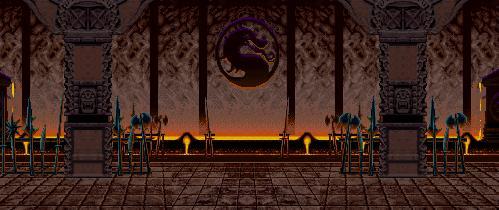 Mortal Kombat 2 sur Snes : Les niveaux où l'on combat : The Armory Mortal Kombat 2 sur Snes : Les niveaux où l'on combat : The Armory