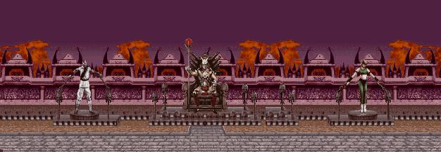 Mortal Kombat 2 sur Snes : Les niveaux où l'on combat : Kahn's Arena Mortal Kombat 2 sur Snes : Les niveaux où l'on combat : Kahn's Arena