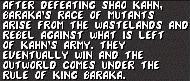 MK2 : Les coups spéciaux et fatalités de Baraka (Mortal Kombat 2 : fatality)