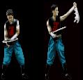 MK2 : Special moves and fatalities of Kung Lao (Mortal Kombat 2 : fatality)