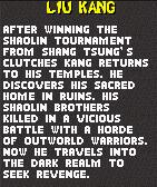 MK2 : Les coups spéciaux et fatalités de Liu Kang (Mortal Kombat 2 : fatality)