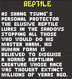 MK2 : Les coups spéciaux et fatalités de Reptile (Mortal Kombat 2 : fatality)