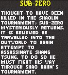 MK2 : Les coups spéciaux et fatalités de Sub Zero (Mortal Kombat 2 : fatality)