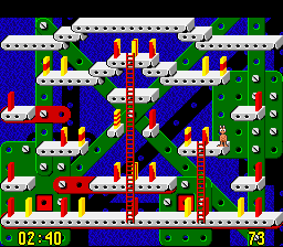 Soluce de Push-Over sur Super Nes : Solution de l'énigme du niveau 73