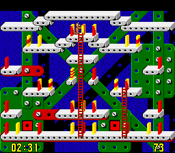 Soluce de Push-Over sur Super Nes : Solution de l'énigme du niveau 73