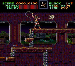 Super Castlevania 4 sur Super Nintendo - Niveau 1 : Jardins et Dépendances Super Castlevania 4 sur Super Nintendo - Niveau 1 : Jardins et Dépendances