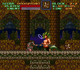 Super Castlevania 4 sur Super Nintendo - Niveau 2 : Cimetière, marécages et rivière Super Castlevania 4 sur Super Nintendo - Niveau 2 : Cimetière, marécages et rivière