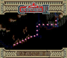 Super Castlevania 4 sur Super Nintendo - Niveau 3 : Grottes, Cascades et cité engloutie Super Castlevania 4 sur Super Nintendo - Niveau 3 : Grottes, Cascades et cité engloutie