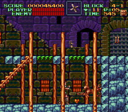 Super Castlevania 4 sur Super Nintendo - Niveau 4 : La tour de la mort Super Castlevania 4 sur Super Nintendo - Niveau 4 : La tour de la mort