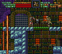 Super Castlevania 4 sur Super Nintendo - Niveau 4 : La tour de la mort Super Castlevania 4 sur Super Nintendo - Niveau 4 : La tour de la mort