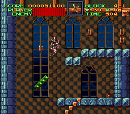 Super Castlevania 4 sur Super Nintendo - Niveau 4 : La tour de la mort Super Castlevania 4 sur Super Nintendo - Niveau 4 : La tour de la mort