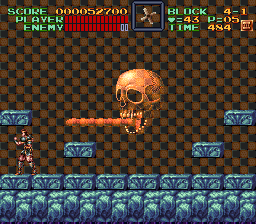 Super Castlevania 4 sur Super Nintendo - Niveau 4 : La tour de la mort Super Castlevania 4 sur Super Nintendo - Niveau 4 : La tour de la mort