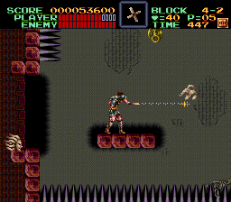Super Castlevania 4 sur Super Nintendo - Niveau 4 : La tour de la mort Super Castlevania 4 sur Super Nintendo - Niveau 4 : La tour de la mort