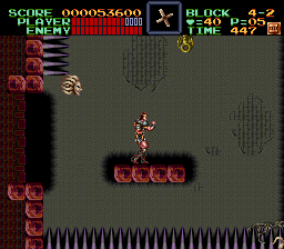Super Castlevania 4 sur Super Nintendo - Niveau 4 : La tour de la mort Super Castlevania 4 sur Super Nintendo - Niveau 4 : La tour de la mort
