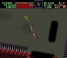 Super Castlevania 4 sur Super Nintendo - Niveau 4 : La tour de la mort Super Castlevania 4 sur Super Nintendo - Niveau 4 : La tour de la mort