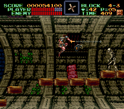 Super Castlevania 4 sur Super Nintendo - Niveau 4 : La tour de la mort Super Castlevania 4 sur Super Nintendo - Niveau 4 : La tour de la mort