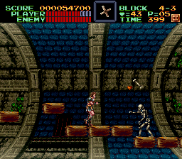 Super Castlevania 4 sur Super Nintendo - Niveau 4 : La tour de la mort Super Castlevania 4 sur Super Nintendo - Niveau 4 : La tour de la mort