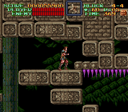 Super Castlevania 4 sur Super Nintendo - Niveau 4 : La tour de la mort Super Castlevania 4 sur Super Nintendo - Niveau 4 : La tour de la mort
