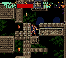 Super Castlevania 4 sur Super Nintendo - Niveau 4 : La tour de la mort Super Castlevania 4 sur Super Nintendo - Niveau 4 : La tour de la mort