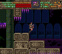 Super Castlevania 4 sur Super Nintendo - Niveau 4 : La tour de la mort Super Castlevania 4 sur Super Nintendo - Niveau 4 : La tour de la mort