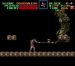 Super Castlevania 4 sur Super Nintendo - Niveau 4 : La tour de la mort Super Castlevania 4 sur Super Nintendo - Niveau 4 : La tour de la mort