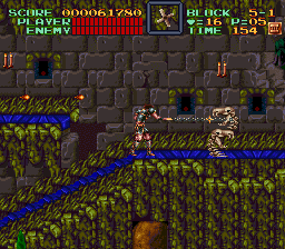 Super Castlevania 4 sur Super Nintendo - Niveau 5 : Au pied du chateau Super Castlevania 4 sur Super Nintendo - Niveau 5 : Au pied du chateau