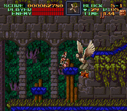 Super Castlevania 4 sur Super Nintendo - Niveau 5 : Au pied du chateau Super Castlevania 4 sur Super Nintendo - Niveau 5 : Au pied du chateau