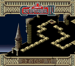 Super Castlevania 4 sur Super Nintendo - Niveau 6 : L'entrée de Castlevania Super Castlevania 4 sur Super Nintendo - Niveau 6 : L'entrée de Castlevania