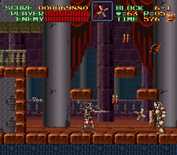 Super Castlevania 4 sur Super Nintendo - Niveau 6 : L'entrée de Castlevania Super Castlevania 4 sur Super Nintendo - Niveau 6 : L'entrée de Castlevania