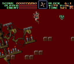 Super Castlevania 4 sur Super Nintendo - Niveau 6 : L'entrée de Castlevania Super Castlevania 4 sur Super Nintendo - Niveau 6 : L'entrée de Castlevania