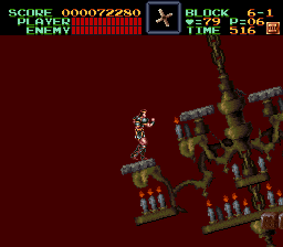 Super Castlevania 4 sur Super Nintendo - Niveau 6 : L'entrée de Castlevania Super Castlevania 4 sur Super Nintendo - Niveau 6 : L'entrée de Castlevania