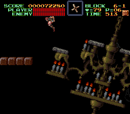 Super Castlevania 4 sur Super Nintendo - Niveau 6 : L'entrée de Castlevania Super Castlevania 4 sur Super Nintendo - Niveau 6 : L'entrée de Castlevania