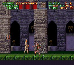 Super Castlevania 4 sur Super Nintendo - Niveau 6 : L'entrée de Castlevania Super Castlevania 4 sur Super Nintendo - Niveau 6 : L'entrée de Castlevania
