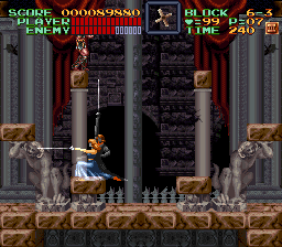 Super Castlevania 4 sur Super Nintendo - Niveau 6 : L'entrée de Castlevania Super Castlevania 4 sur Super Nintendo - Niveau 6 : L'entrée de Castlevania