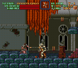 Super Castlevania 4 sur Super Nintendo - Niveau 7 : Библиотека