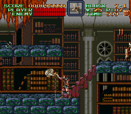 Super Castlevania 4 sur Super Nintendo - Niveau 7 : Библиотека