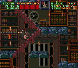 Super Castlevania 4 sur Super Nintendo - Niveau 7 : Библиотека
