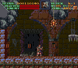 Super Castlevania 4 sur Super Nintendo - Niveau 8 : 지하 Super Castlevania 4 sur Super Nintendo - Niveau 8 : 지하