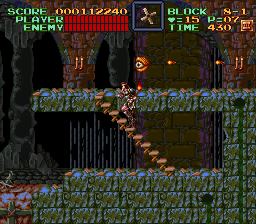 Super Castlevania 4 sur Super Nintendo - Niveau 8 : 지하 Super Castlevania 4 sur Super Nintendo - Niveau 8 : 지하