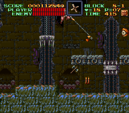 Super Castlevania 4 sur Super Nintendo - Niveau 8 : 지하 Super Castlevania 4 sur Super Nintendo - Niveau 8 : 지하